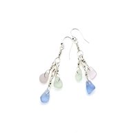 pastel tri charm dangles