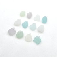pastel sea glass beads