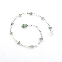 beaded silver chain