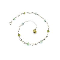 sea glass anklet for women