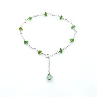 sea glass anklet for women