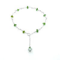 sea glass anklet for women
