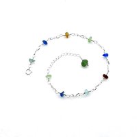 sea glass anklet for women