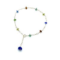 sea glass anklet for women