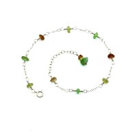 sea glass anklet for women