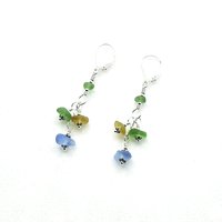 sea glass drop earrings 