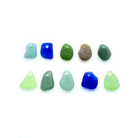 drilled sea glass beads