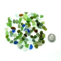Tiny Authentic Sea Glass Craft Quality Rough Frame Mosaics Bottle Filler 