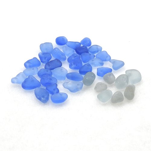 RESERVED Genuine Sea Glass Tiny Charms for Jewelry Making