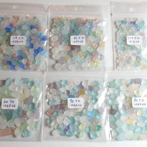 RESERVED Drilled Sea Glass Beads and Charms 
