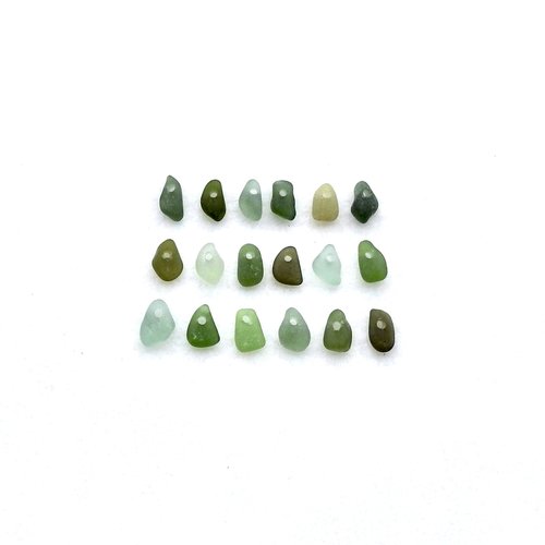 real sea glass tiny charms