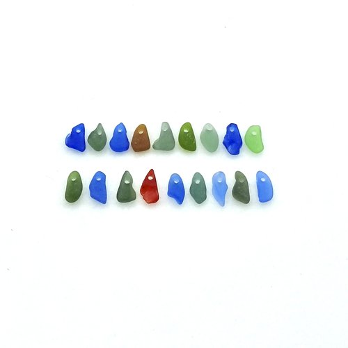 beach glass charms