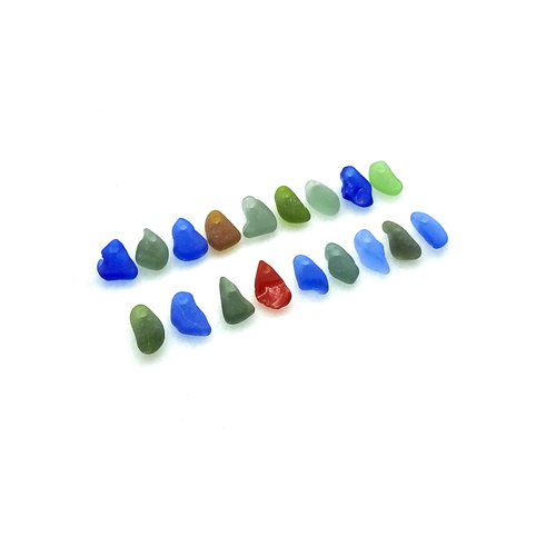 tiny sea glass beads