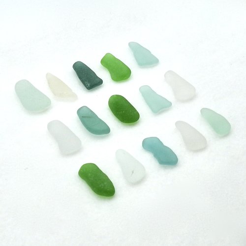 Craft Materials for Gift Making Long Sea Glass Jewelry Making