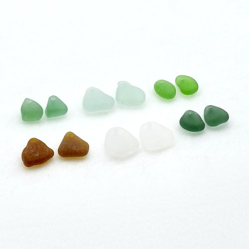 real sea glass gift making materials