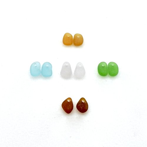 brightly coloured sea glass