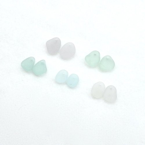 real sea glass beads