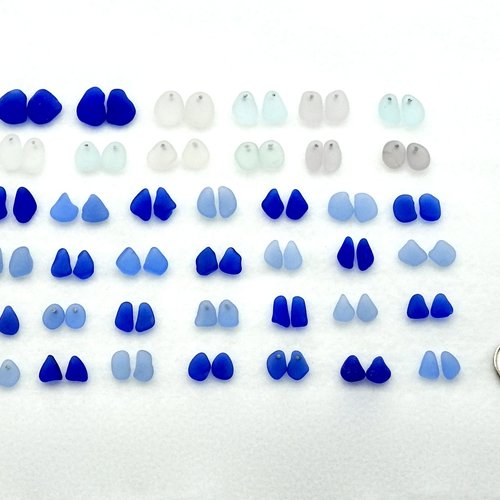 RESERVED for Marcy Sea Glass Earring Supplies for Jewelry Making 