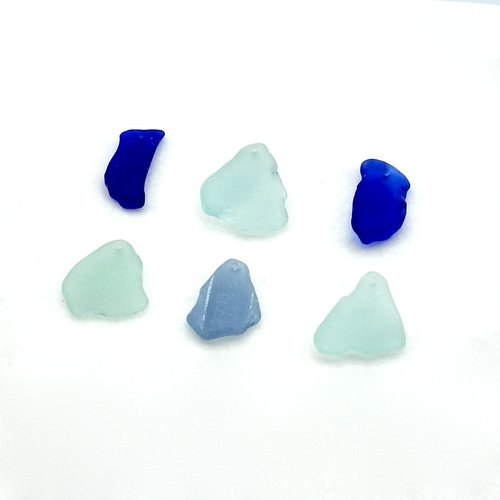 top drilled beach glass beads