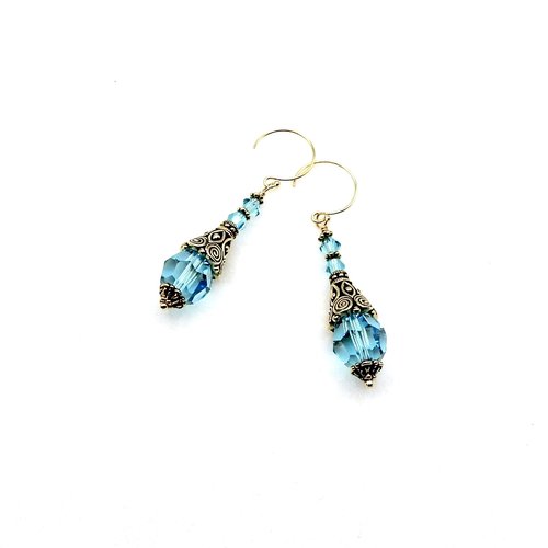 2 inches in length from the top of the round gold filled ear wires