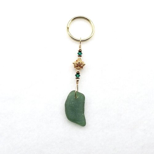 teal pendant keyring