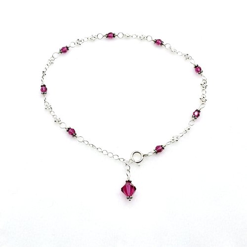 crystal anklet for women