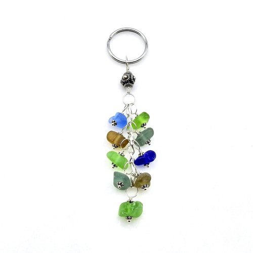 sea glass keychain