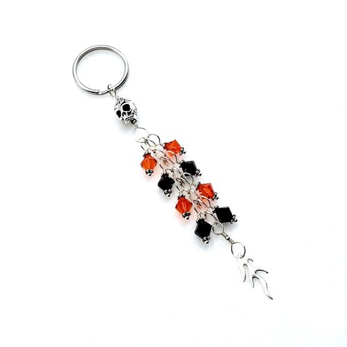 skull dangle keyring