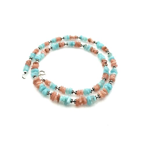 blue and coral colors