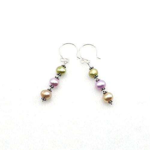 freshwater pearl earrings for women or girls