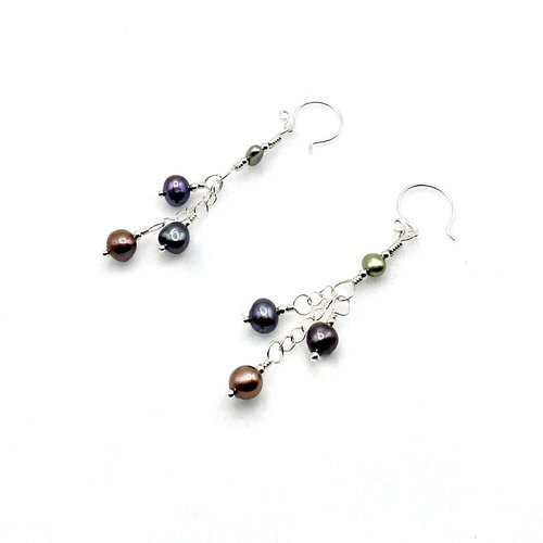 dangly freshwater pearl earrings