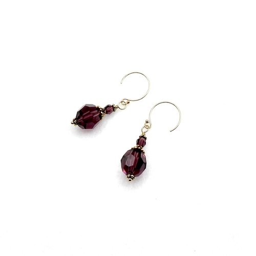 1 1/2" (3.8cm) in length from the top of the ear wires