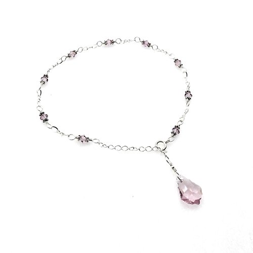 crystal beaded anklet for women
