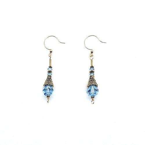 round shaped gold filled pierced ear wires