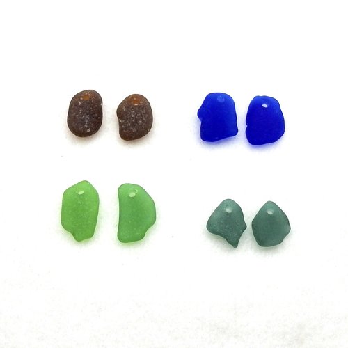 sea glass earring charms