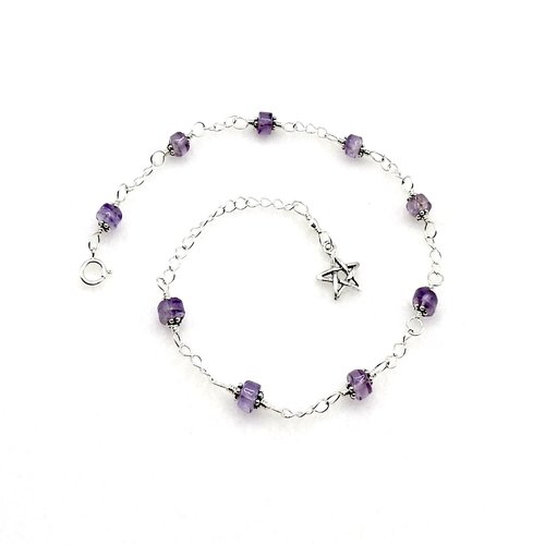 gemstone anklet for women