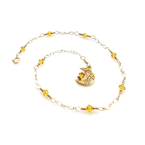 yellow crystal jewelry