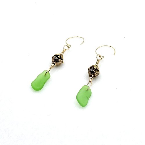 beach glass dangles
