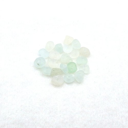 Light Pastel Center Drilled Sea Glass Beads from Nature Tiny Beach Jewelry Making Nautical Craft Supply 