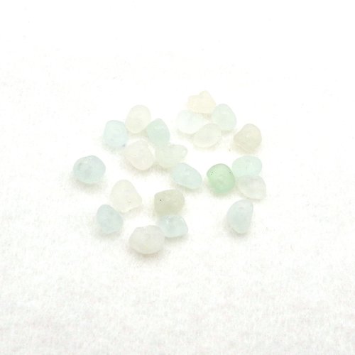 Light Pastel Center Drilled Sea Glass Beads from Nature Tiny Beach Jewelry Making Nautical Craft Supply 