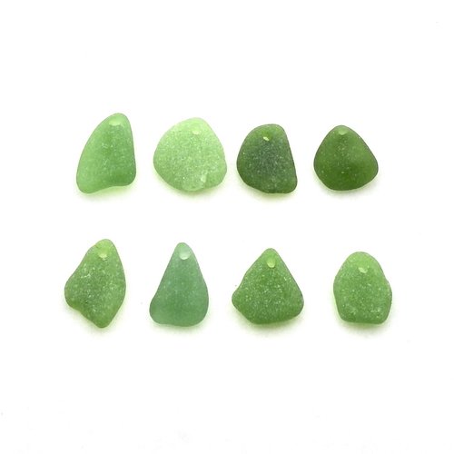 green sea glass pendants