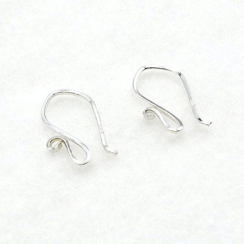 925 Sterling Silver Earring Findings Canada, Slim Ear Wire Hooks for Jewelry Making (Sold by the Pair)