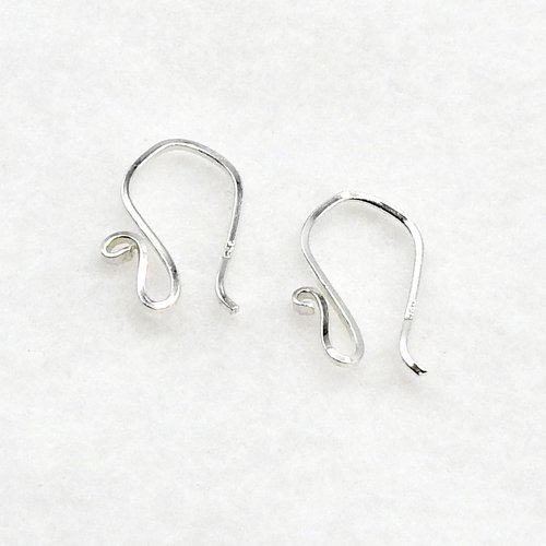 925 Sterling Silver Earring Findings Canada, Slim Ear Wire Hooks for Jewelry Making (Sold by the Pair)