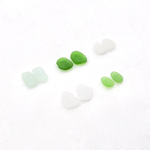 top drilled beach glass 
