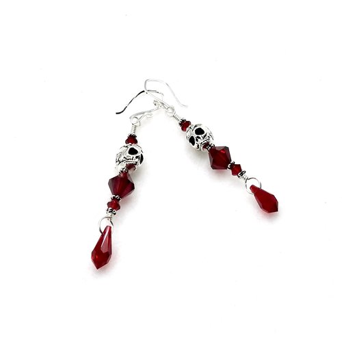 skull dangle earrings 