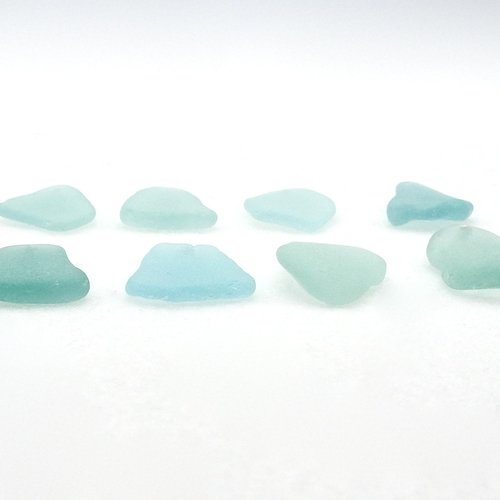 Light Pastel Blue Green Sea Glass Pendants for Jewelry Making, Sun Catcher Craft Supply Canada