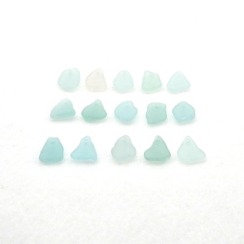 real beach glass, drilled by me for jewelry making or other crafts