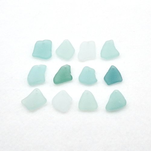 Sea Glass Pendants for Sale Light Pastel Color Beach Beads for Jewelry Making, Sun Catcher Crafts