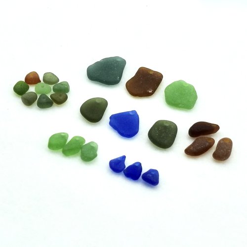 Sea Glass Mix Beads Charms Pendants for Jewelry Making Drilled Real Beach Craft Supply 