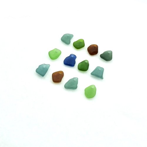 Unique Beads for Sale Jewelry Making Top Drilled Sea Glass Beach Charms Craft Supplies 